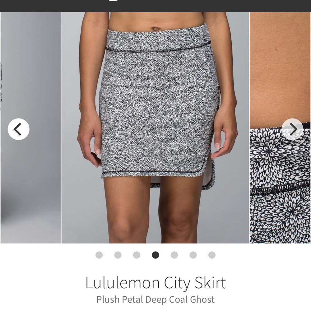 lululemon athletica Mini Skirt - Gray and Black